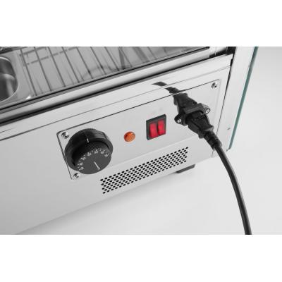 Vyhřívaný pultový displej, HENDI, 120 litrů, 230V/1100W, 685x575x(H)680mm | 233726